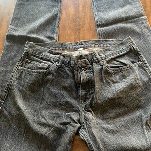 Black Banana Republic Vintage Straight Jeans 35x36